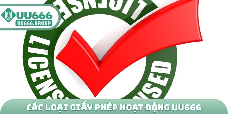 Các loại giấy phép hoạt động UU666