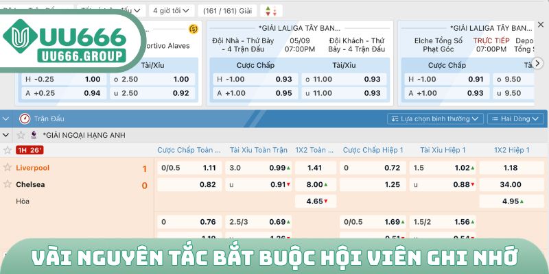 Vài nguyên tắc bắt buộc hội viên ghi nhớ