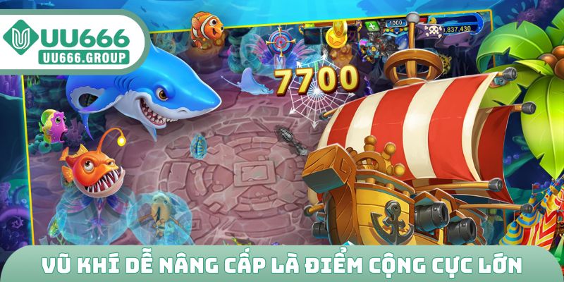 Vũ khí dễ nâng cấp là điểm cộng cực lớn